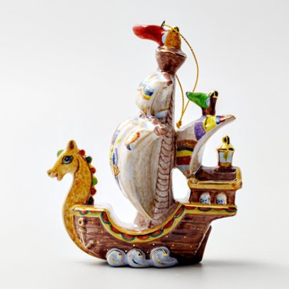 Елочная игрушка «Кораблик»