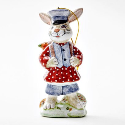 Елочная игрушка «Заяц-гимназист 1»