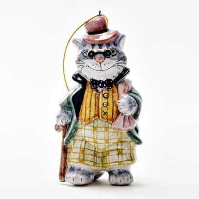 Елочная игрушка «Золотой ключик. Кот Базилио»