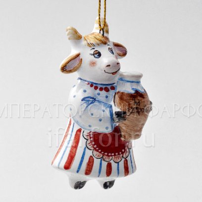 Елочная игрушка «Корова На здоровье»