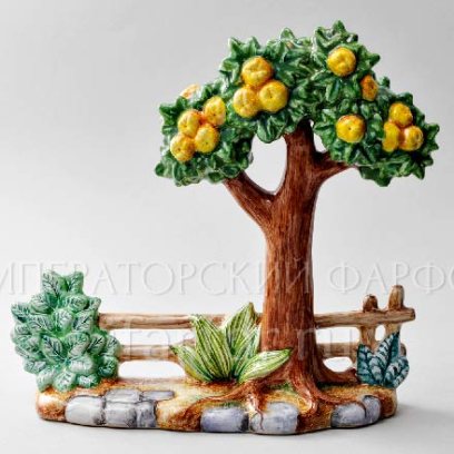 Скульптура «Дерево инжир» Форма: Дерево инжир. Майолика. 95 x 280 x 265 мм.