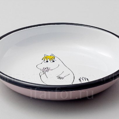 Тарелка Retro Фрекен Снорк (розовая)