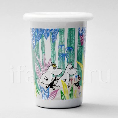 Стакан с силиконовой крышкой «В джунглях»