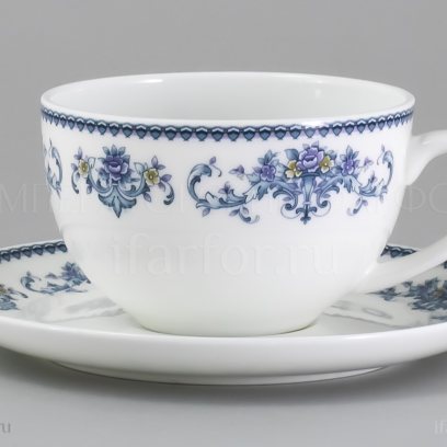 Чашка с блюдцем чайная  Саксония 1/2  Royal Aurel