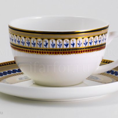 Чашка с блюдцем чайная Неаполь 1/2 Royal Aurel