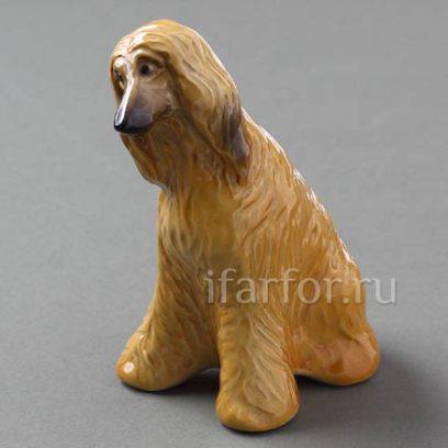 Скульптура Афганская борзая рыжая