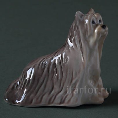 Скульптура «Йоркширский терьер (серый)»