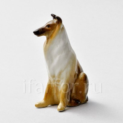 Скульптура «Колли малая коричневая»