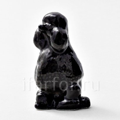 Скульптура «Пудель черный»