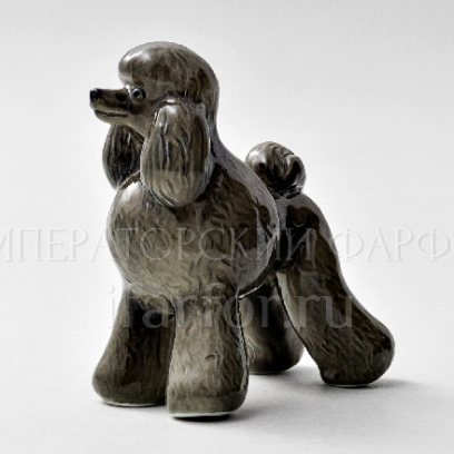 Скульптура «Пудель большой серый»