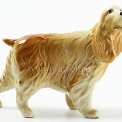 Скульптура «Русский спаниель рыжий»