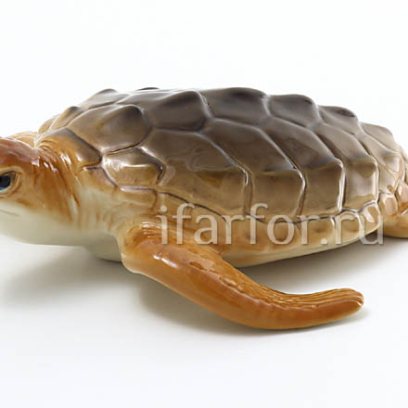 Скульптура Черепаха большая рыжая