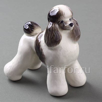 Скульптура «Пудель большой белый»