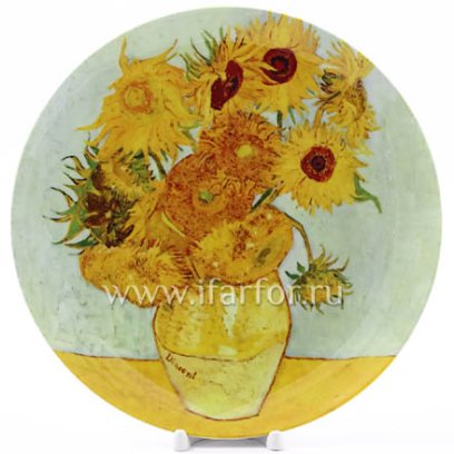 Декоративная тарелка «Подсолнухи»