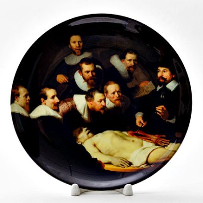 Декоративная тарелка Урок анатомии доктора Николаса Тюльпа