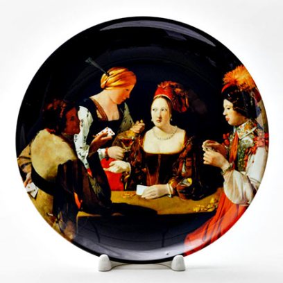 Декоративная тарелка Шулер с бубновым тузом