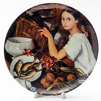 Декоративная тарелка Тата с овощами