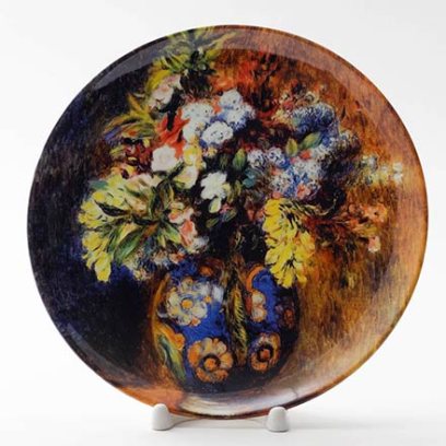 Декоративная тарелка Цветы в вазе