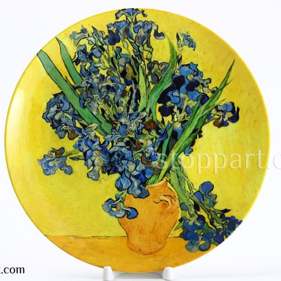 Декоративная тарелка «Ирисы»