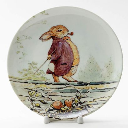 Декоративная тарелка Бенджамин Банни с трубкой
