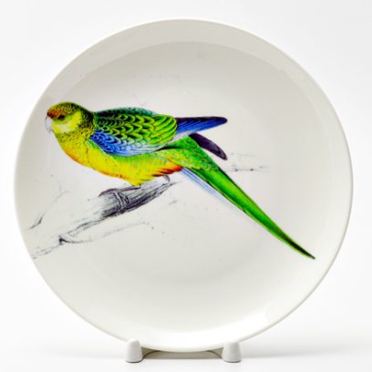 Декоративная тарелка Попугай Розелла