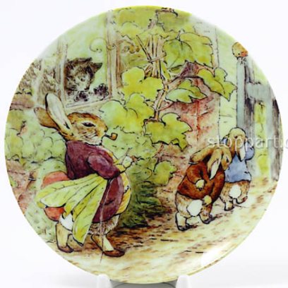 Декоративная тарелка «Провинившиеся кролики»