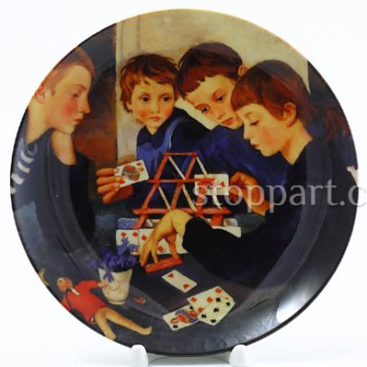 Декоративная тарелка «Карточный домик»