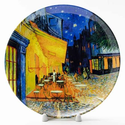 Декоративная тарелка Ночное кафе