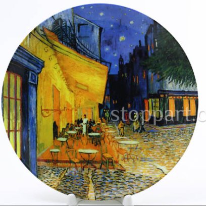 Декоративная тарелка «Ночное кафе»