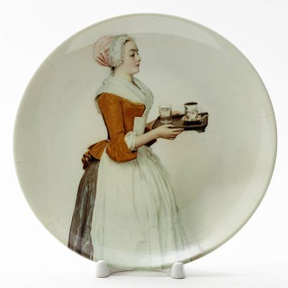 Декоративная тарелка «Шоколадница (девушка)»