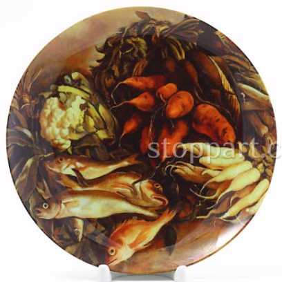 Декоративная тарелка «Рыба на зелени.1935 г.»