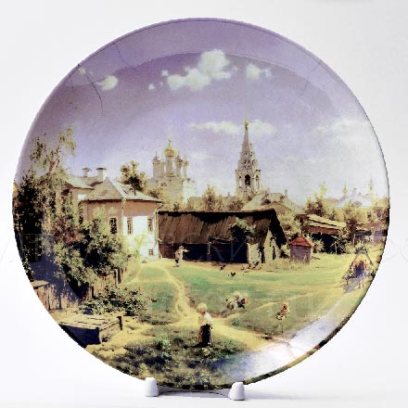 Декоративная тарелка «Московский дворик»