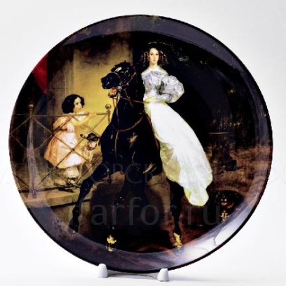 Декоративная тарелка «Всадница»