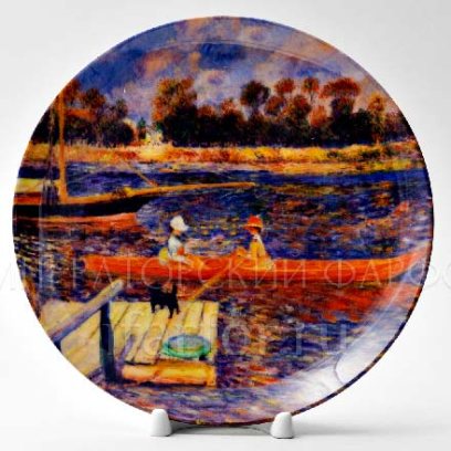 Декоративная тарелка «Красная лодка»