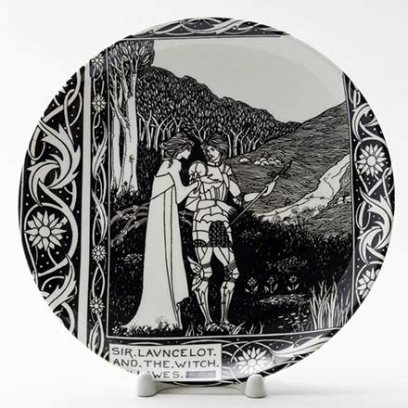 Декоративная тарелка Иллюстрация к книге Томаса Мэлори Святой грааль