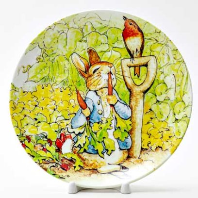 Декоративная тарелка Кролик с морковкой