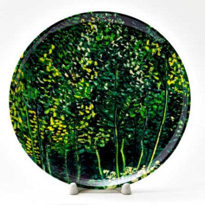 Декоративная тарелка Тропинка в лесу