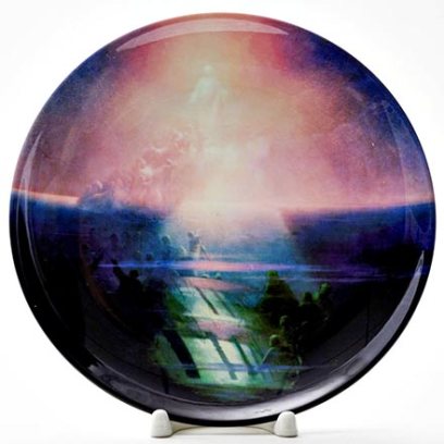 Декоративная тарелка Гибель корабля Лефорт. Аллегорическое изображение