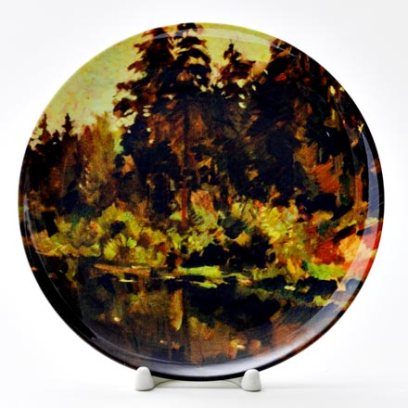 Декоративная тарелка Пруд