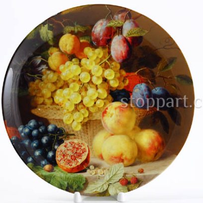 Декоративная тарелка «Натюрморт с виноградом 5»