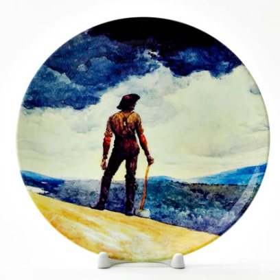 Декоративная тарелка Лесоруб