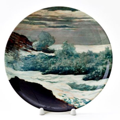 Декоративная тарелка Ранним утром после шторма на море