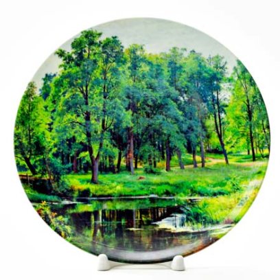 Декоративная тарелка В парке