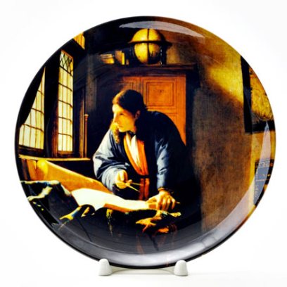 Декоративная тарелка Географ