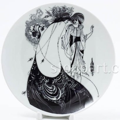 Декоративная тарелка «Павлинье платье»