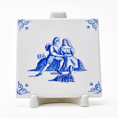 Изразец Голландский. Влюбленные