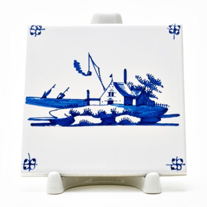 Изразец Голландский. Домик рыбака