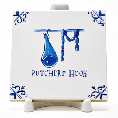 Изразец Голландский. В лавке мясника