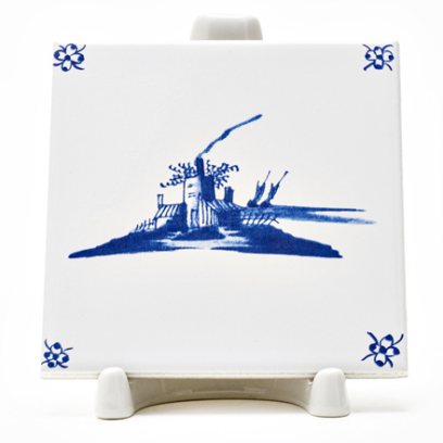 Изразец «Голландский. Домики на острове»