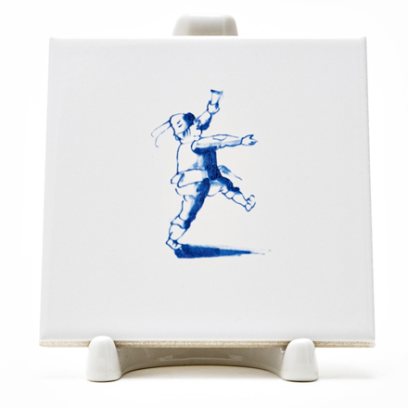 Изразец «Голландский. Шагающий человек»